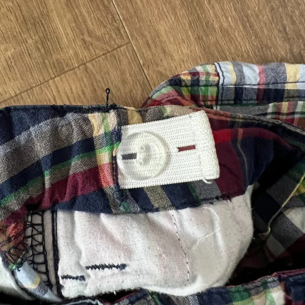 Talbots Kids Madras Patchwork Summer Shorts Sz 5